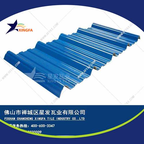 厚度3.0mm蓝色900型PVC塑胶瓦 兰州工程钢结构厂房防腐隔热塑料瓦 pvc多层防腐瓦生产网上销售